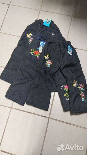 Теплые штаны для девочки