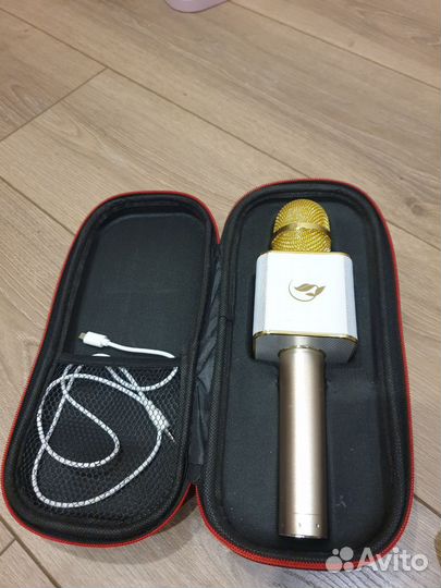 Караоке колонка с микрофоном