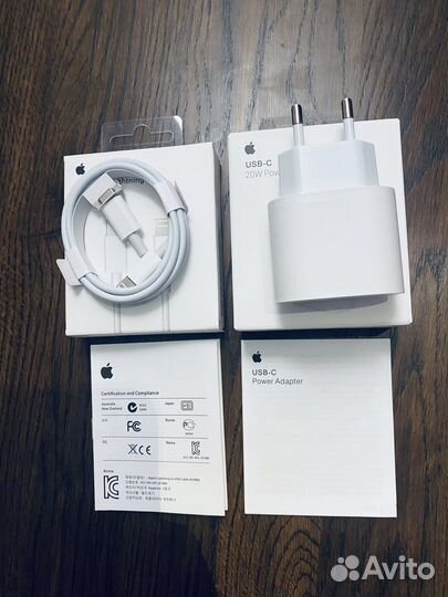 Быстрая зарядка iPhone 25w блок + кабель