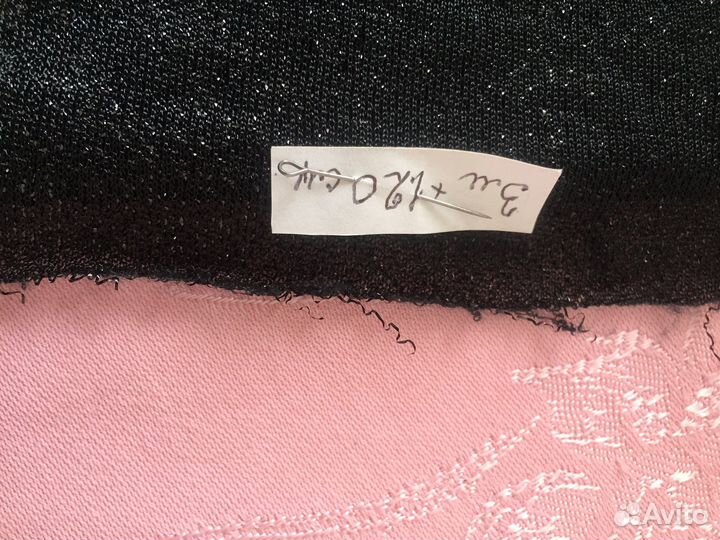 Пайеточная ткань черная