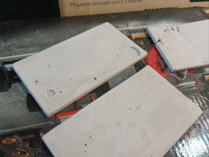 Бетонный забор из гипса 1/43