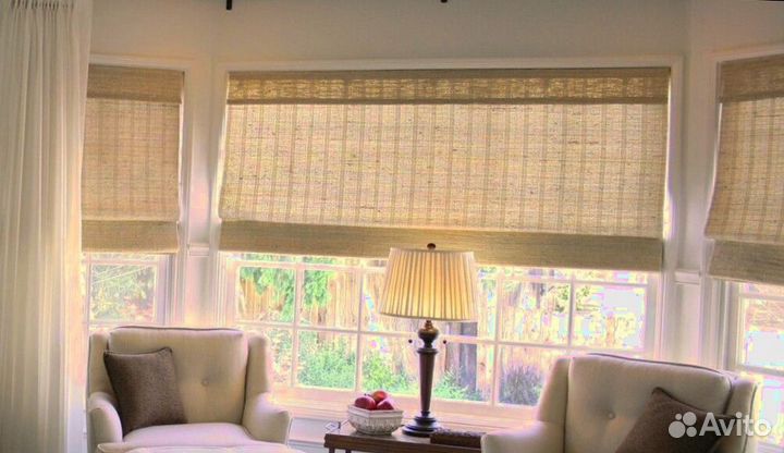 Бамбуковые жалюзи и шторы