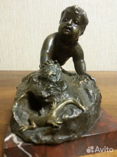 Антикварная бронзовая статуэтка, Франция 19 век