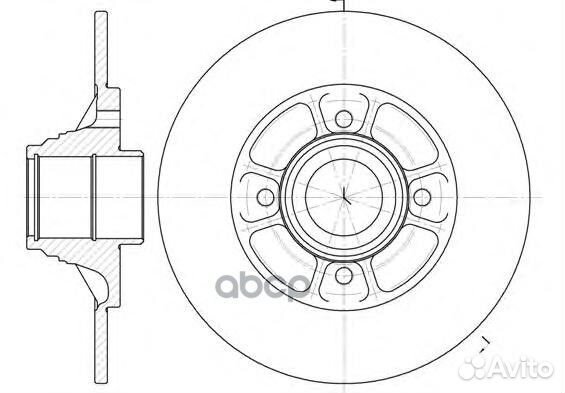 Диск тормозной Megane 96- 607500 Road house