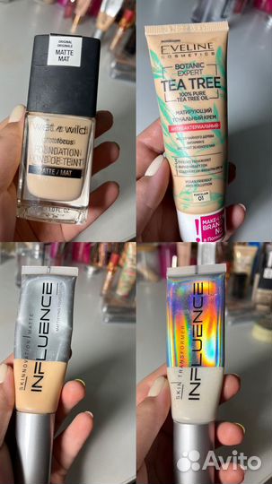 Тон influence,wetnwild,eveline.Консилеры sephora