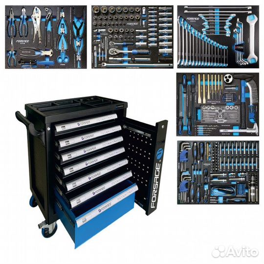 Тележка инструментальна Forsage с инструментом