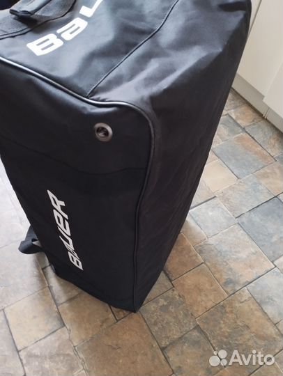 Баул хоккейный сумка без колёс чёрная