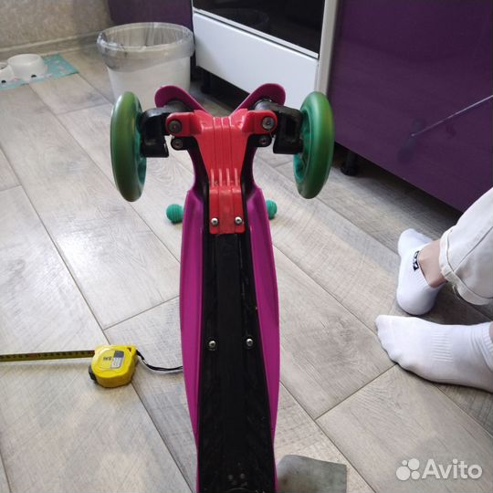 Самокат детский трехколесный колеса светятся