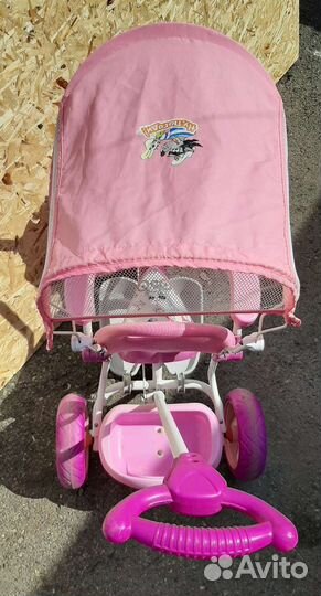 Велосипед детский с ручкой б/у