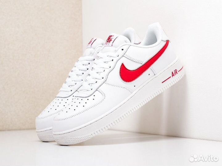 Кроссовки Nike Air Force 1 ’07 3 Gym Red (36-45)