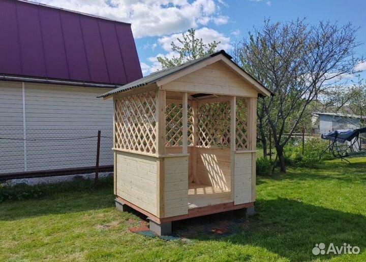 Деревянные беседки для дачи