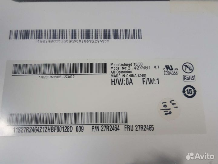 Матрица для ноутбука, батареи