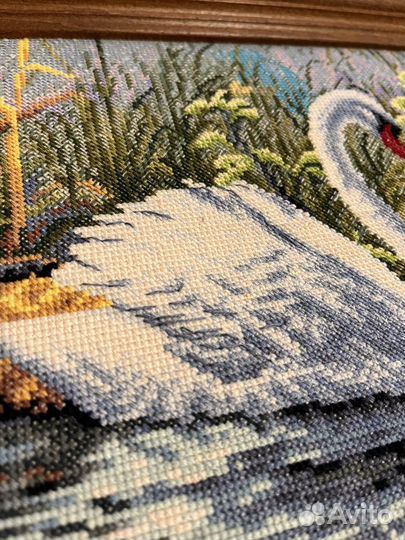 Картина вышитая крестом ручная работа