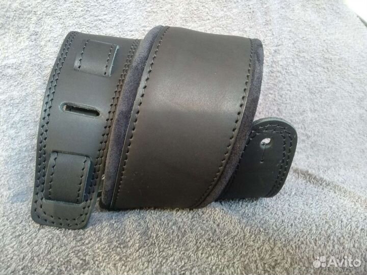 Кожаный гитарный ремень