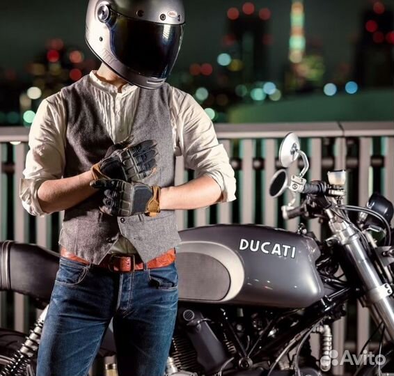 Мотоперчатки racer ronin black 10