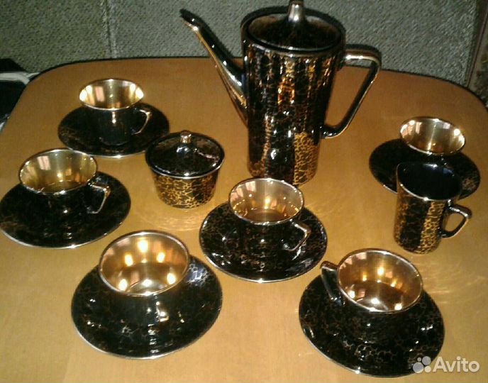 Сервиз кофейный Черный принц на 6 персон