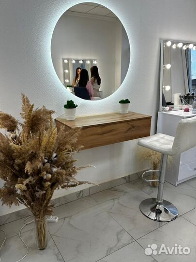 Парящее зеркало(зеркало с подсветкой )d-80 см