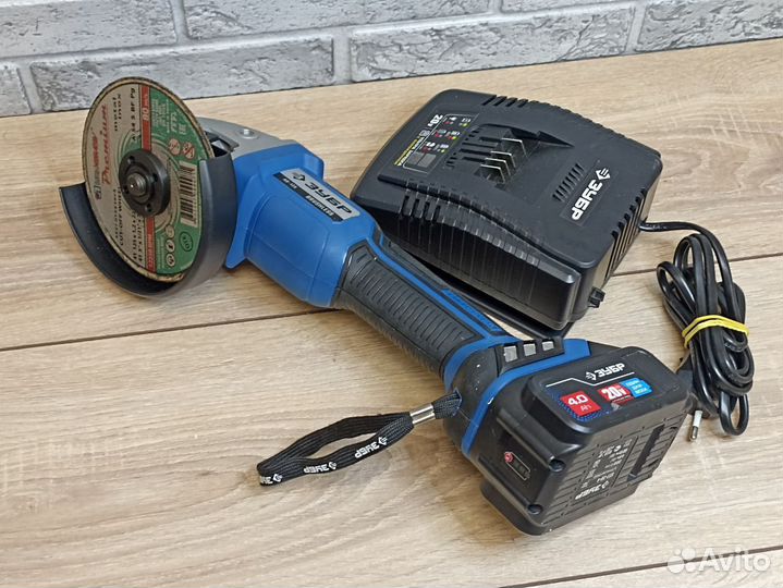 Болгарка аккумуляторная зубр AB-125-41