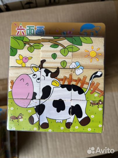 Кубики деревянные для малышей