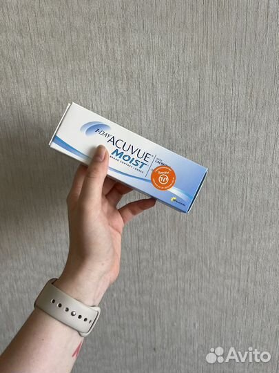 Линзы контактные однодневные acuvue moist