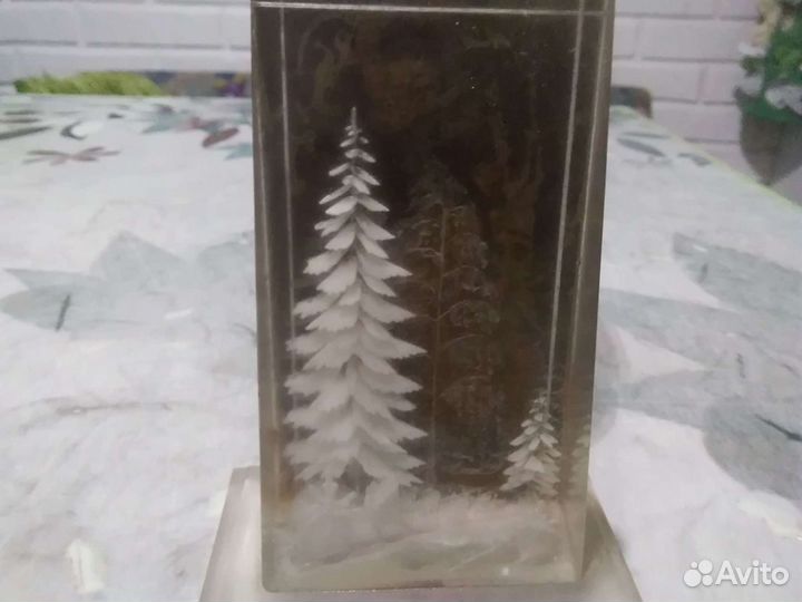 Сувенир настольный ссср.*Зимний пейзаж