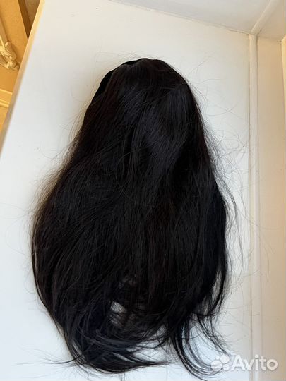 Парик из натуральных волос длинный