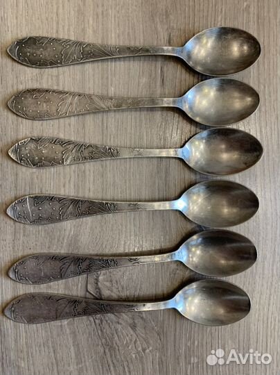 Набор мельхиор чайные столовые ложки