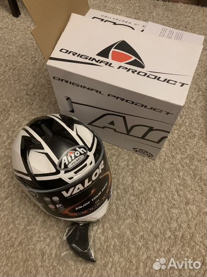 Мотошлем Airoh valor marshall white gloss