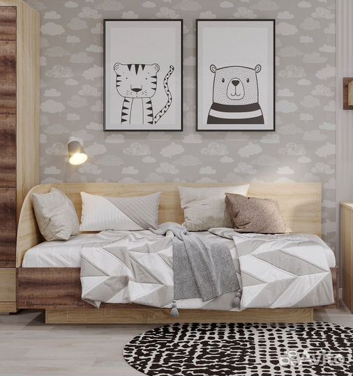 Кровать-софа с подъемным механизмом