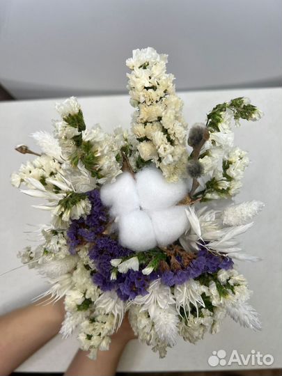 Мини букеты из сухоцветов