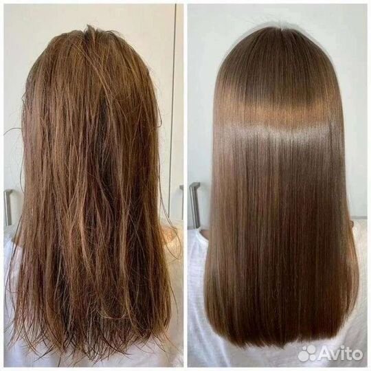 Наращивание волос. Кератиновое выпрямление. Ботокс