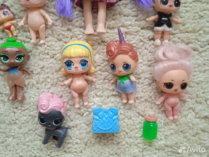 Куклы LOI пупсы пакетом мешком лот
