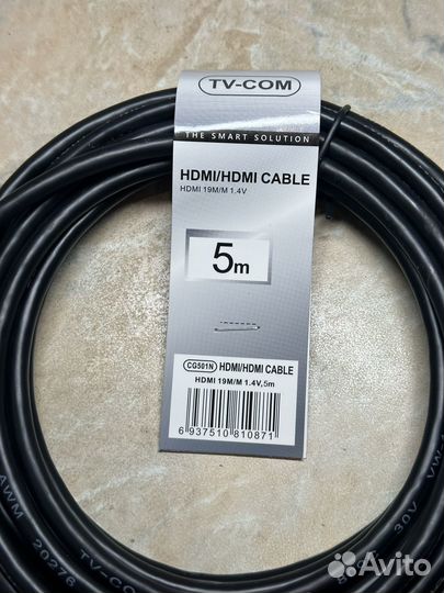 Кабель для компьютера hdmi 5м