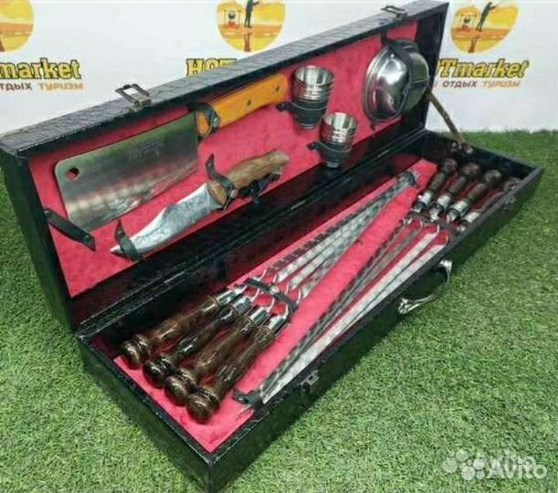 Шашлычный набор подарочный набор шампура