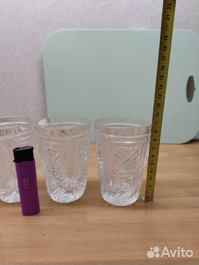 Набор хрустальных стаканов бокалов