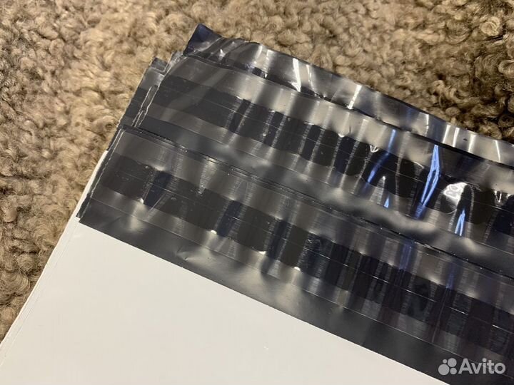 Курьерские пакеты 55 мкм белые без надписей и без