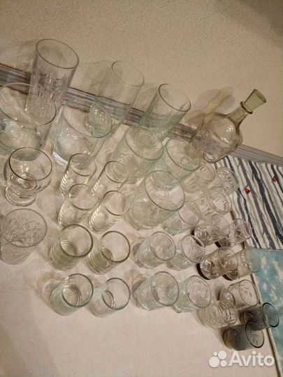 Хрустальные рюмки стопки бокалы