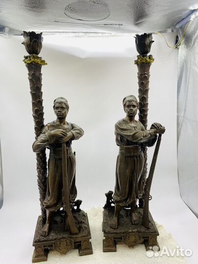 Крупные подсвечники Арабы Вена 1 треть 20 в