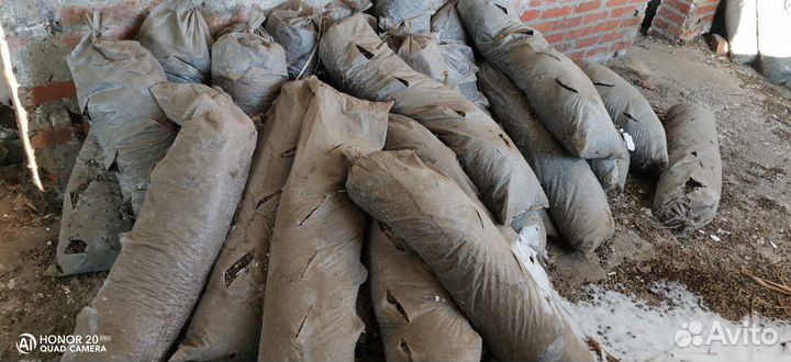 Грибные блоки отработанные