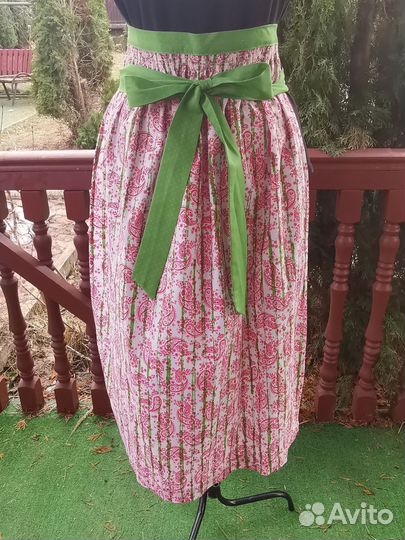 Винтажный Фартук Передник Хлопок