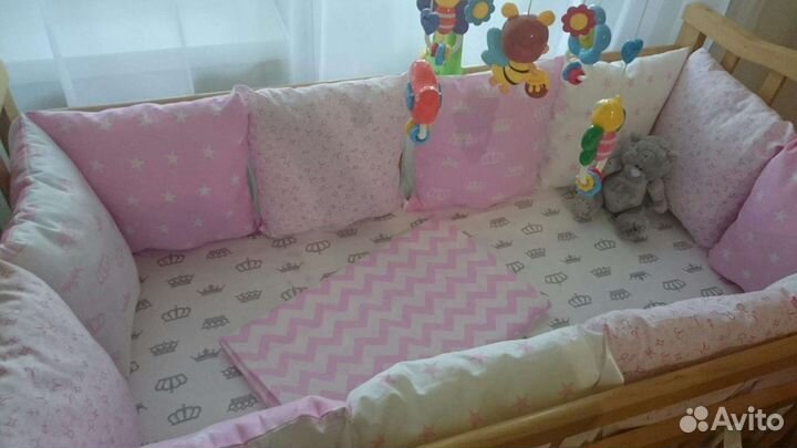 Новые бортики в кроватку