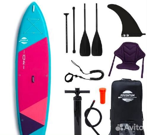 SUP Board adventum 10.4 Teal / Pink