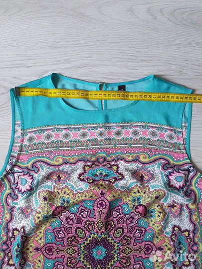 Легкая летняя блузка без рукава топ Zolla р. 48-50