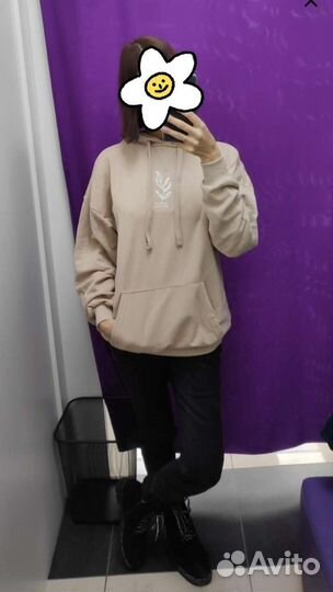 Худи Оверсайз Футер Хлопок