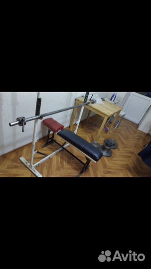 Гатнели разборные Блины + Стойка для штанги 110 кг