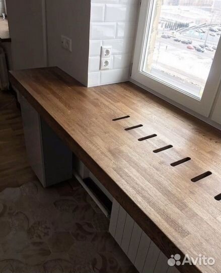 Подоконники из дуба/под ключ