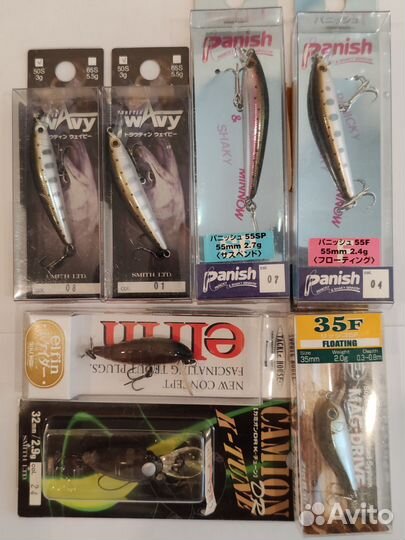 Японские воблеры Zipbaits/Smith /viva/Jackall/Duel