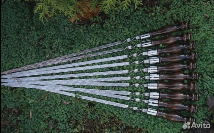 Шампура с деревянной ручкой