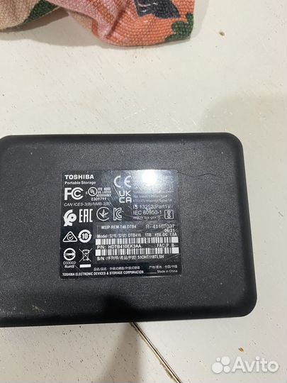 Внешний жесткий диск 1 toshiba