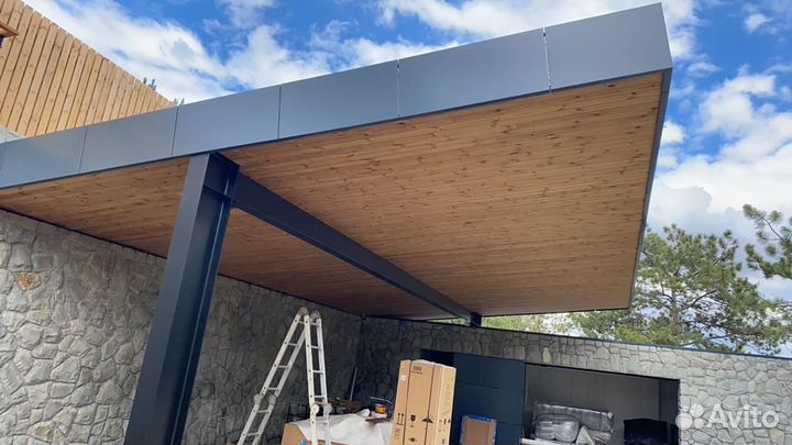 Терраса и фасад из термодоски на 100 лет